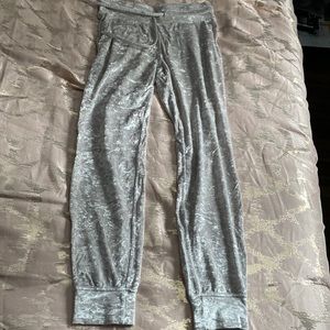 Crushed velour joggers